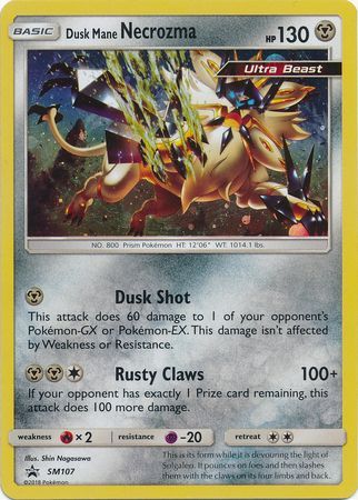 Dusk Mane Necrozma - SM107 - Holo Promo available at 401 Games Canada