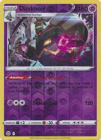 Dusknoir - 062/172 - Holo Rare - Reverse Holo available at 401 Games Canada