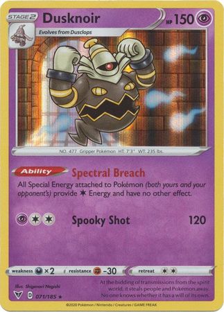 Dusknoir - 071/185 - Holo Rare available at 401 Games Canada