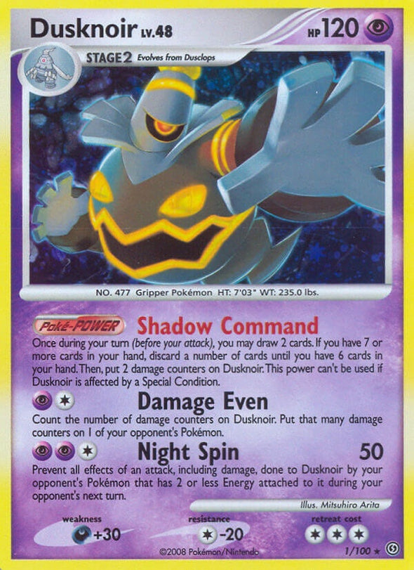 Dusknoir - 1/100 - Holo Rare available at 401 Games Canada