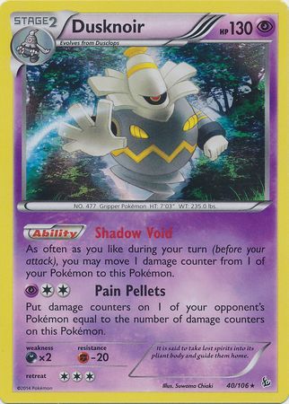 Dusknoir - 40/106 - Holo Rare available at 401 Games Canada