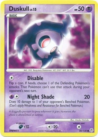 Duskull - 80/130 - Common available at 401 Games Canada