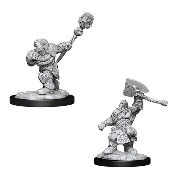 Dwarf Fighter/Cleric - Magic: The Gathering Unpainted Minis available at 401 Games Canada