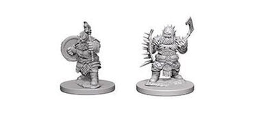 Dwarf Male Barbarian - Pathfinder Deep Cuts Unpainted Minis available at 401 Games Canada