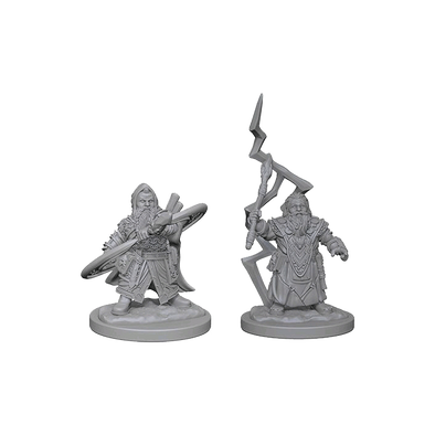 Dwarf Male Sorcerer - Pathfinder Deep Cuts Unpainted Minis available at 401 Games Canada