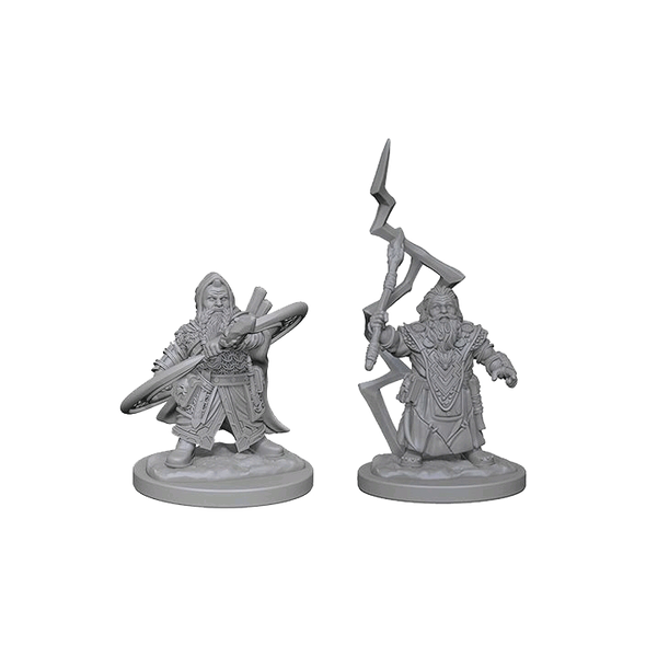 Dwarf Male Sorcerer - Pathfinder Deep Cuts Unpainted Minis available at 401 Games Canada