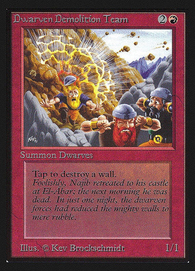Dwarven Demolition Team (CED) is available at 401 Games Canada, Canada's Source for Magic: The Gathering Singles!