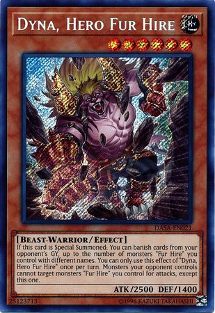 Dyna, Hero Fur Hire - DASA-EN021 - Secret Rare - Unlimited available at 401 Games Canada