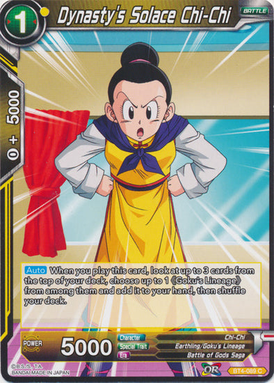 Dynasty's Solace Chi-Chi - BT4-089 - Common (Foil) available at 401 Games Canada