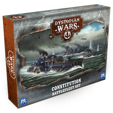 Dystopian Wars - Union of Federated States - Constitution Battlefleet Set available at 401 Games Canada