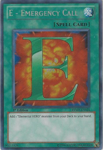 E - Emergency Call - RYMP-EN024 - Secret Rare - 1st Edition available at 401 Games Canada