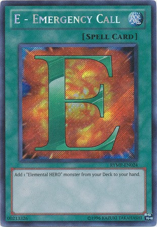E - Emergency Call - RYMP-EN024 - Secret Rare - Unlimited available at 401 Games Canada
