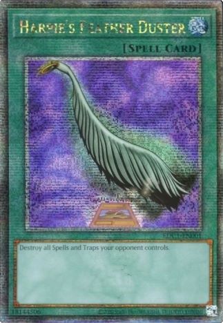 Harpie's Feather Duster (Alternate Art) - EDC1-EN001 - Quarter Century Secret Rare