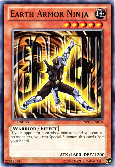 Earth Armor Ninja - SP13-EN018 - Starfoil Rare - 1st Edition available at 401 Games Canada