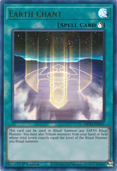 Earth Chant - MP22-EN251 - Ultra Rare - 1st Edition available at 401 Games Canada
