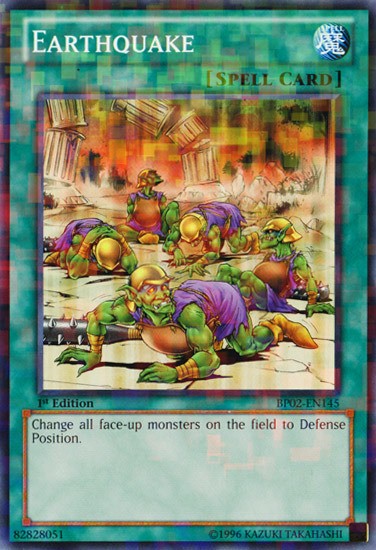 Earthquake - BP02-EN145 - Mosaic Rare - 1st Edition available at 401 Games Canada