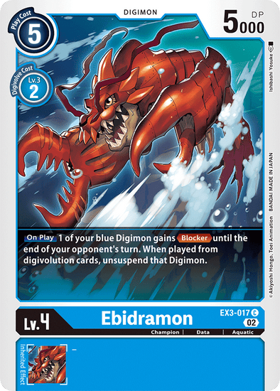 Ebidramon - EX3-017 - Common available at 401 Games Canada