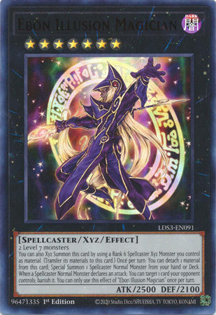 Ebon Illusion Magician (Red) - LDS3-EN091 - Ultra Rare - 1st Edition available at 401 Games Canada