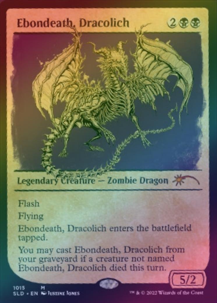 Ebondeath, Dracolich - Here Be Dragons Secret Lair (Foil) (SLD)