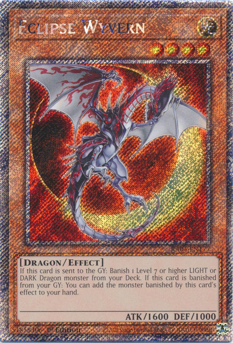 Eclipse Wyvern (Platinum Secret Rare) - RA04-EN177 - Platinum Secret Rare - 1st Edition