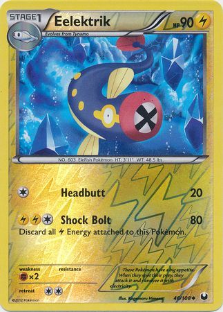Eelektrik - 46/108 - Uncommon - Reverse Holo available at 401 Games Canada
