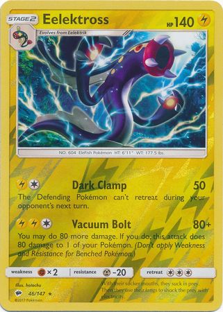 Eelektross - 46/147 - Rare - Reverse Holo available at 401 Games Canada