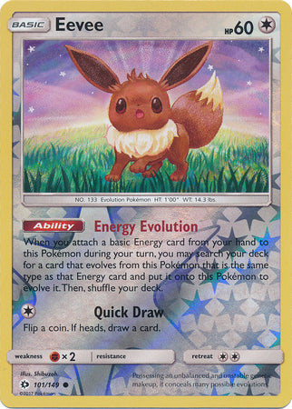 Eevee - 101/149 - Common - Reverse Holo available at 401 Games Canada