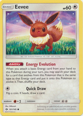 Eevee - 101/149 - Common available at 401 Games Canada