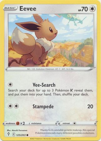 Eevee - 125/203 - Common available at 401 Games Canada