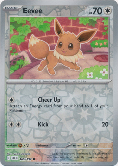 Eevee - 166/197 - Common - Reverse Holo available at 401 Games Canada