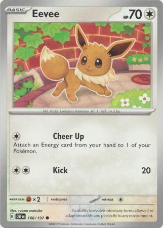 Eevee - 166/197 - Common available at 401 Games Canada