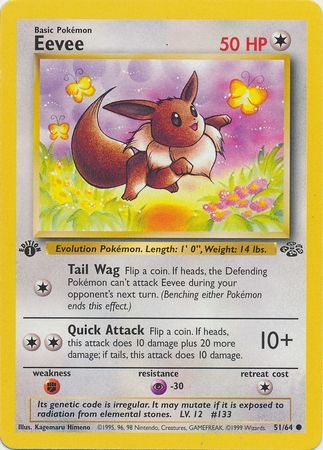 Eevee - 51/64 - Common - 1st Edition available at 401 Games Canada