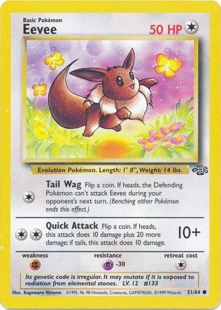 Eevee - 51/64 - Common - Unlimited available at 401 Games Canada