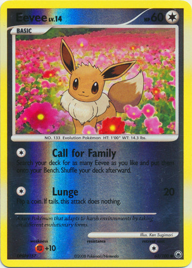 Eevee - 62/100 - Common - Reverse Holo available at 401 Games Canada