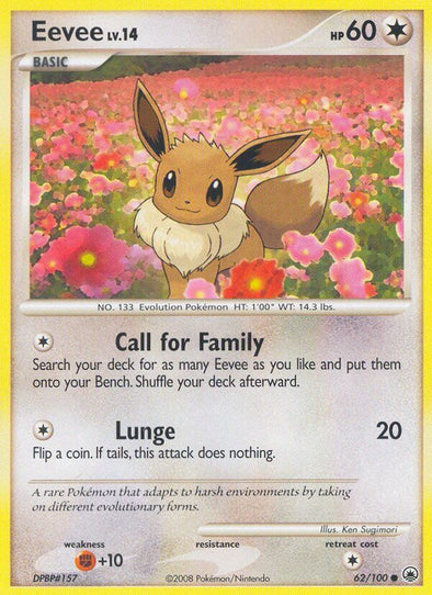 Eevee - 62/100 - Common available at 401 Games Canada