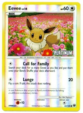 Eevee - 62/100 - Reverse Holo BK Promo available at 401 Games Canada