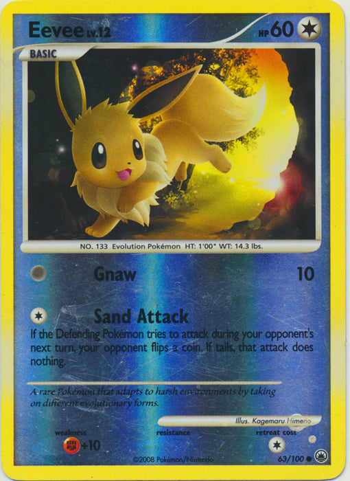 Eevee - 63/100 - Common - Reverse Holo available at 401 Games Canada