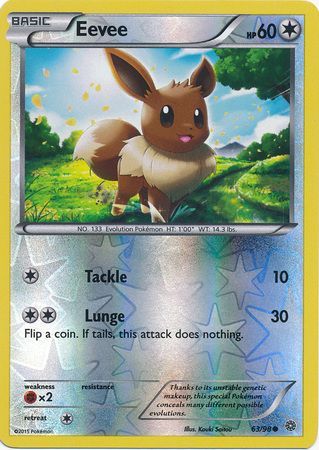 Eevee - 63/98 - Common - Reverse Holo available at 401 Games Canada