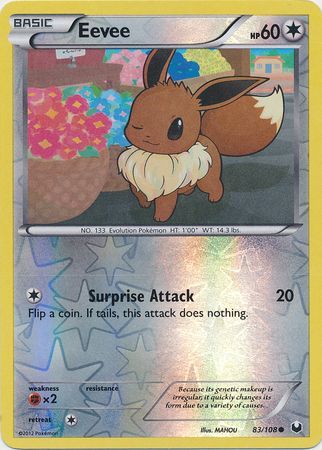 Eevee - 83/108 - Common - Reverse Holo available at 401 Games Canada