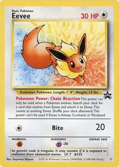 Eevee (Japanese) - 11 - [English Non-Holo] JR Stamp Rally Promo available at 401 Games Canada