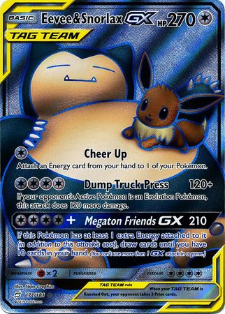 pokemon card snorlax gx 401 Games Canada - Eevee & Snorlax GX - 171/181