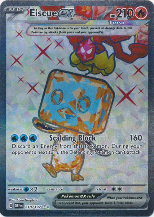 Eiscue ex - 210/197 - Full Art Ultra Rare available at 401 Games Canada