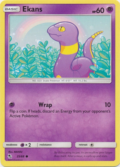 Ekans - 25/68 - Common available at 401 Games Canada