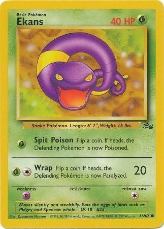 Ekans - 46/62 - Common - Unlimited available at 401 Games Canada