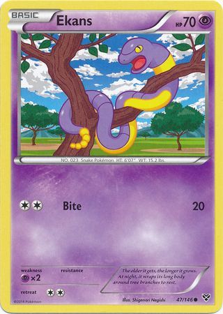 Ekans - 47/146 - Common available at 401 Games Canada