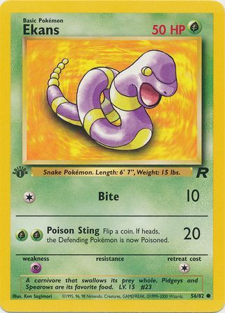 Ekans - 56/82 - Common - 1st Edition available at 401 Games Canada