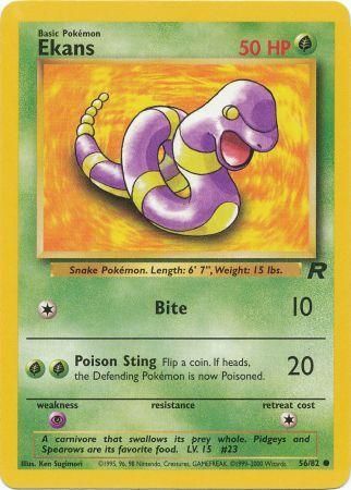 Ekans - 56/82 - Common - Unlimited available at 401 Games Canada