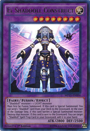 El Shaddoll Construct - MP15-EN094 - Ultra Rare - 1st Edition available at 401 Games Canada