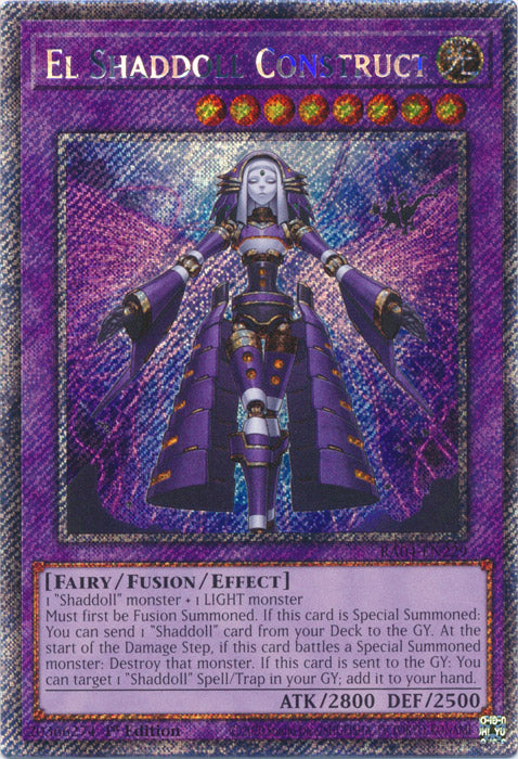 El Shaddoll Construct (Platinum Secret Rare) - RA04-EN229 - Platinum Secret Rare - 1st Edition