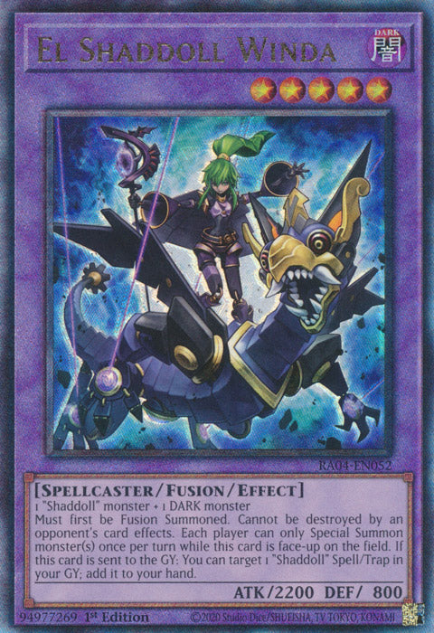 El Shaddoll Winda (PUR) - RA04-EN052 - Prismatic Ultimate Rare - 1st Edition